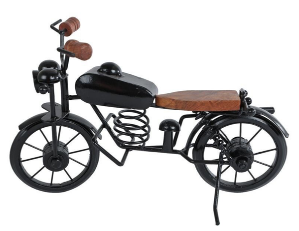 Motorfiets - metaal /hout