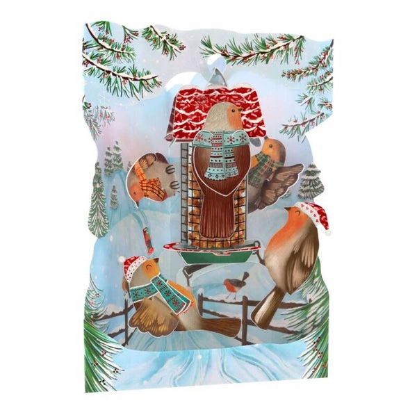 Robins - Santoro XMAS  - 3D SWING kerstkaart