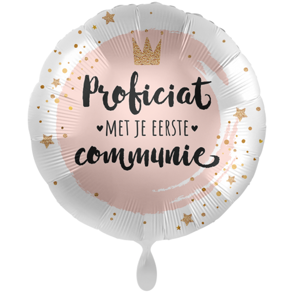 Proficiat met je eerste Communie - folieballon