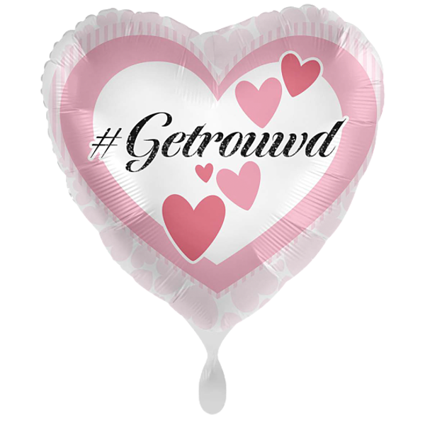 # Getrouwd - folieballon