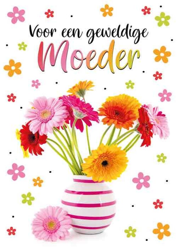 Voor een geweldige moeder  - wenskaart moederdag