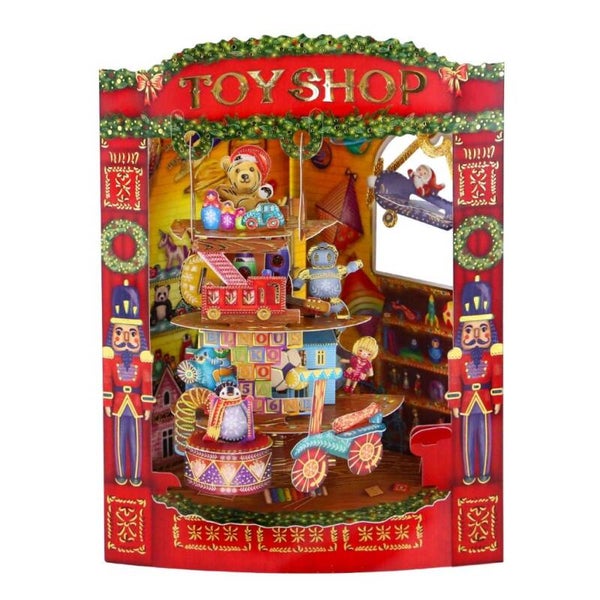 Christmas Toy Shop - Santoro XMAS  - 3D SWING kerstkaart