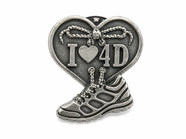I love 4D - vierdaagse speldje / pin