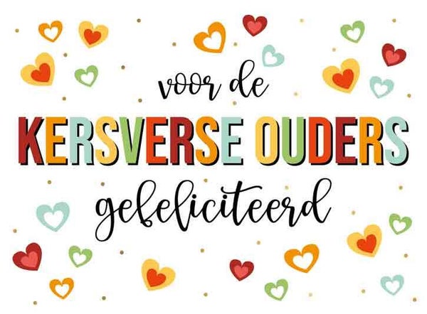 Voor de kersverse ouders - wenskaart