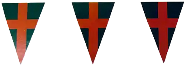 4Daagse  vlaggenlijn - groen/oranje