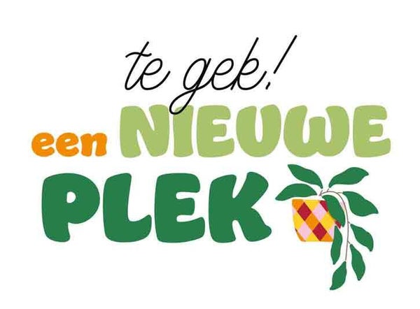Nieuwe plek - wenskaart
