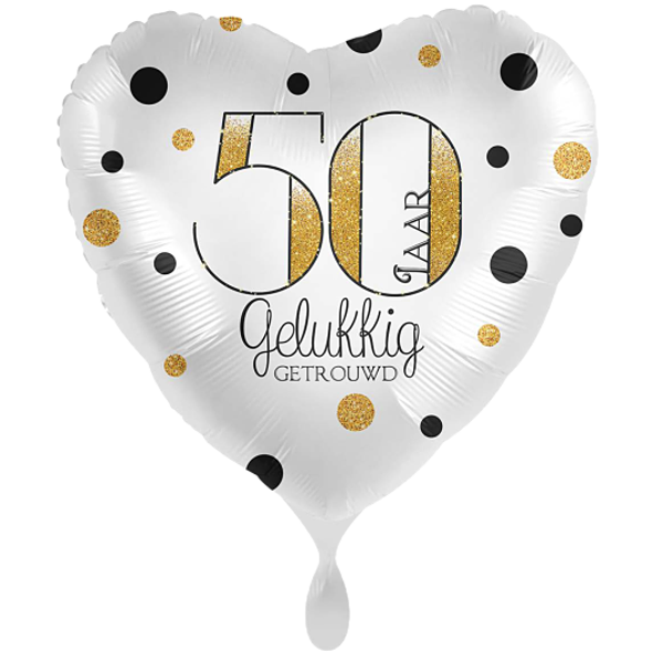 50 jaar gelukkig getrouwd - folieballon