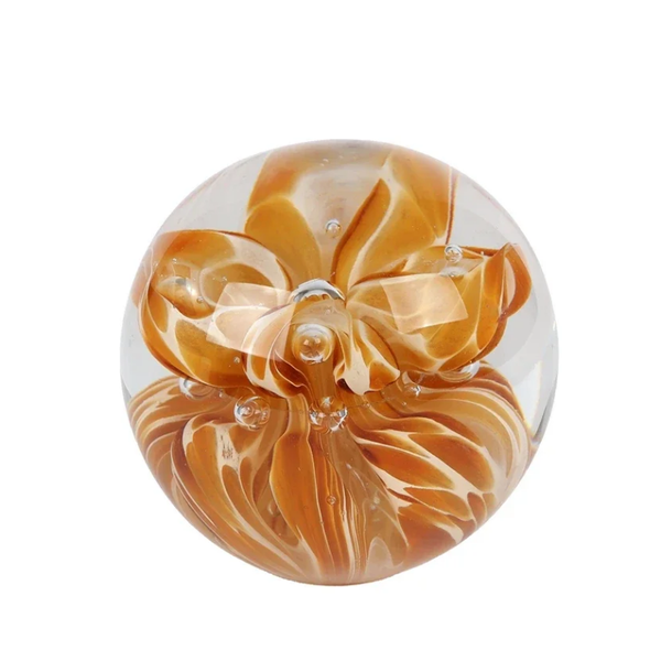 Sculptuur Ball bloem - glas