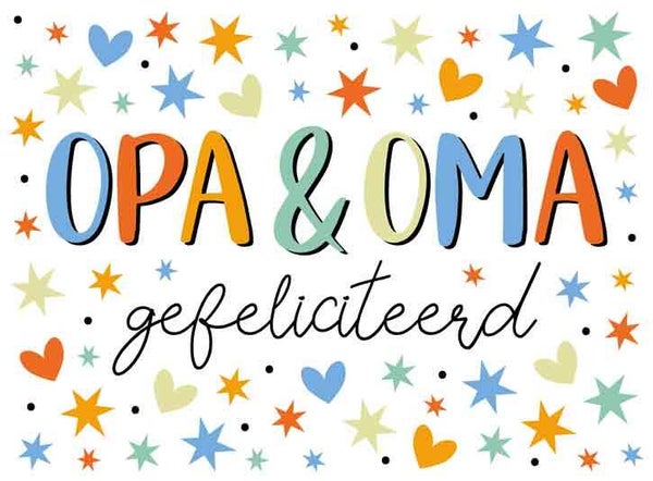 Opa & oma - wenskaart