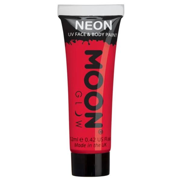 Moon Neon uv face & body paint - rood