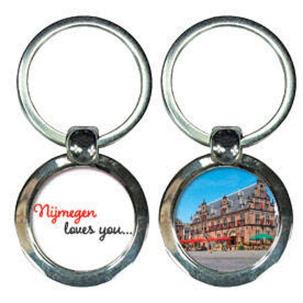 Nijmegen loves you... - sleutelhanger rond