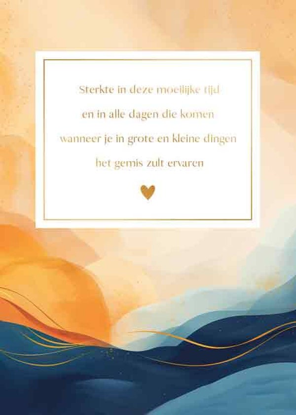 Life brings tears  - condoleancekaart