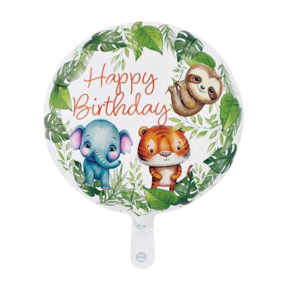 Happy birthday jungle - folieballon