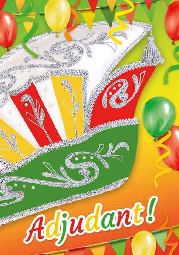 Adjudant - wenskaart Carnaval