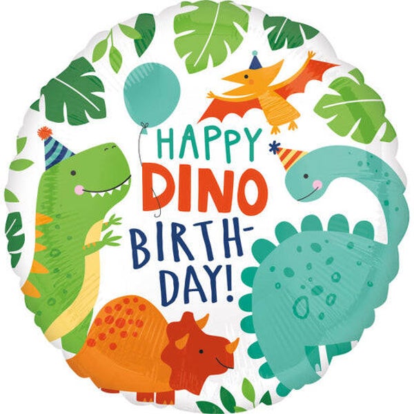 Happy dino birthday! - folieballon