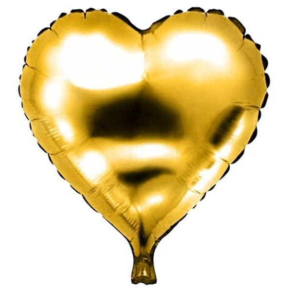 Hart goud - folieballon