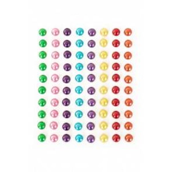 Body jewels - rondje pearl multicolor