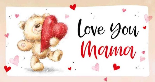 I love you mama - wenskaart moederdag