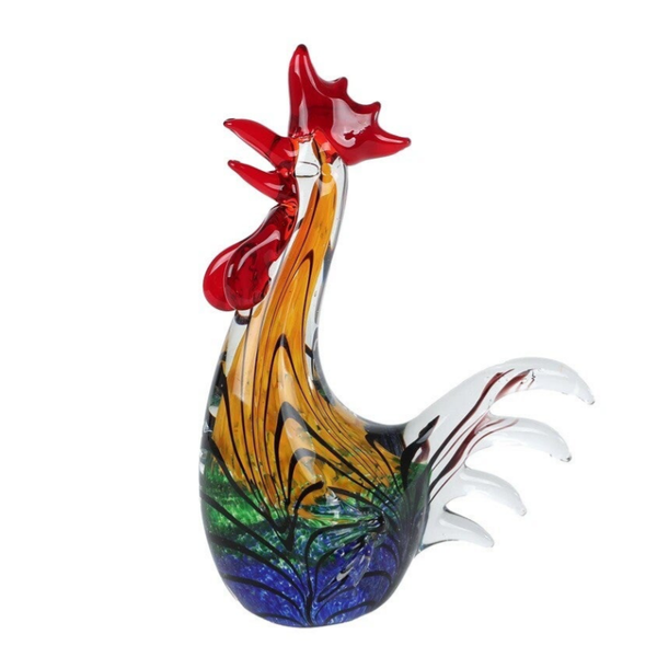 Sculptuur Haan - glas