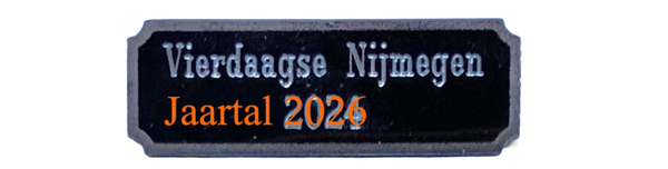 Gegraveerd plaatje brons - Vierdaagse Nijmegen 2026