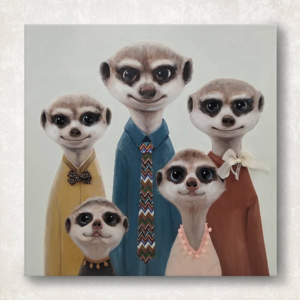 Meerkat - schilderij
