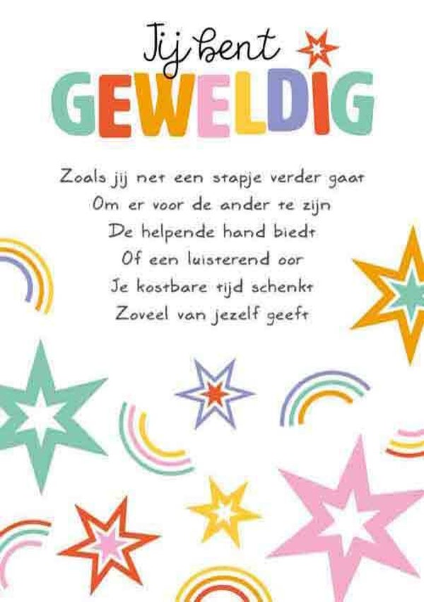 Voor de meest geweldige vriendin - wenskaart Intense