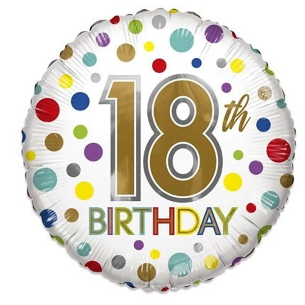 18th birthday - folieballon