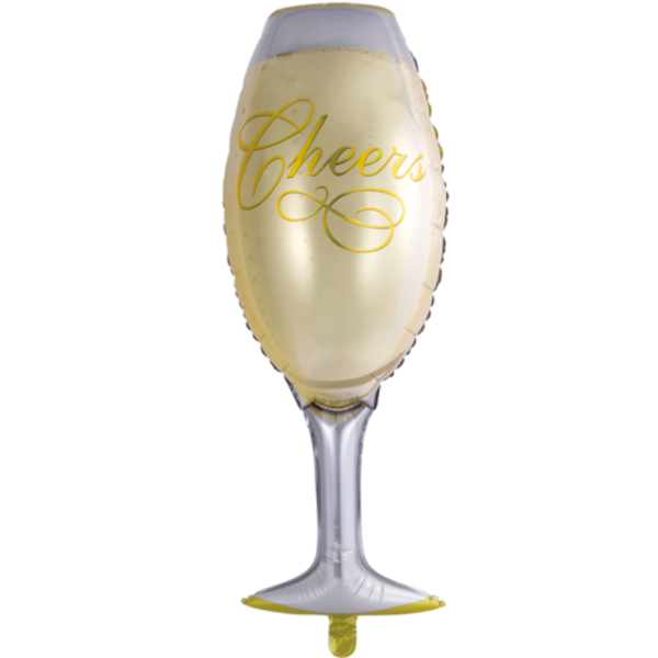 XXL Champagne glas cheers - folieballon