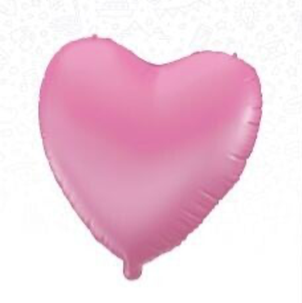 Hart licht roze - folieballon