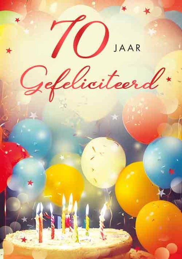 70 Jaar - wenskaart Moments