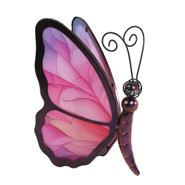 Theelicht butterfly -   vlinder roze/paars