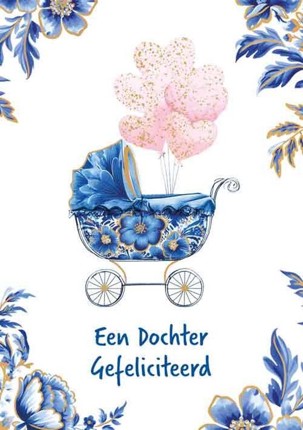 Een dochter - wenskaart Azul