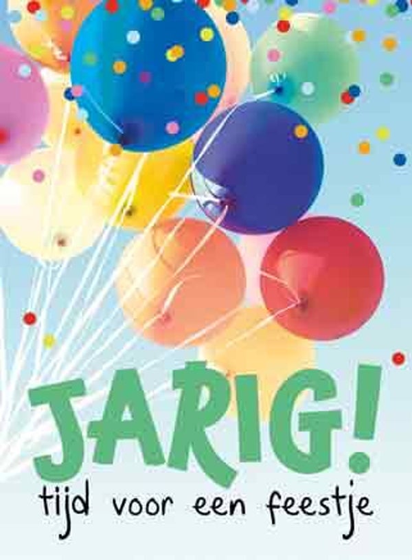 Jarig! tijd voor een feestje - pakje uitnodigingskaarten