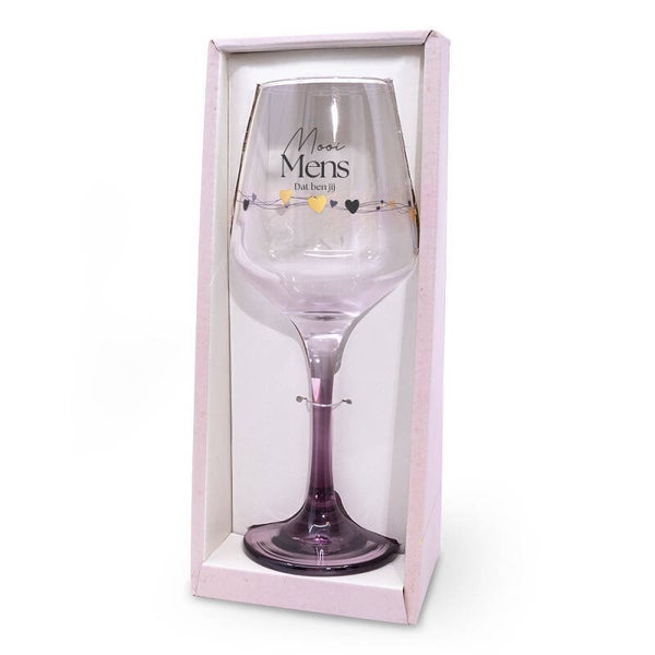 Mooi mens - Sparkling Moments wijnglas