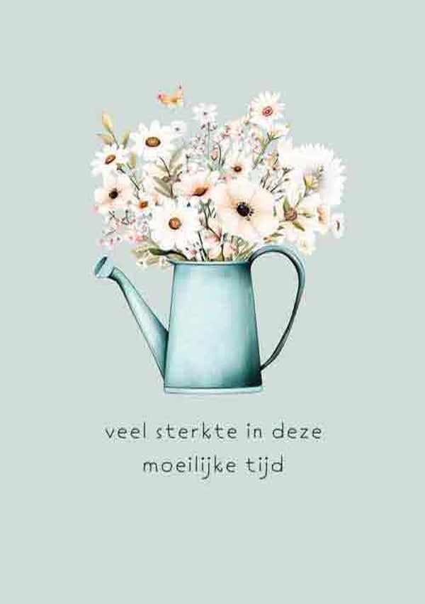 Veel sterkte in deze moeilijke tijd - condoleancekaart