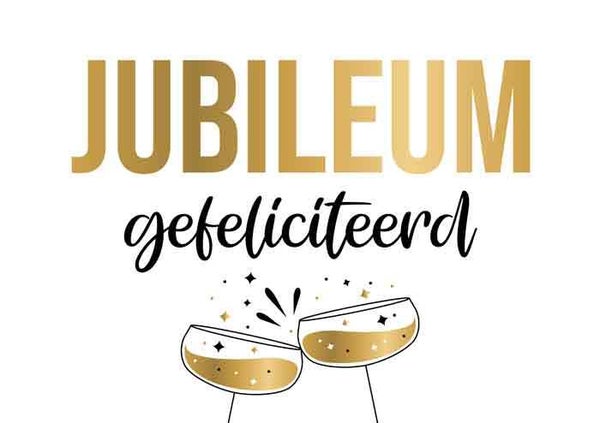 Jubileum - wenskaart Daisy