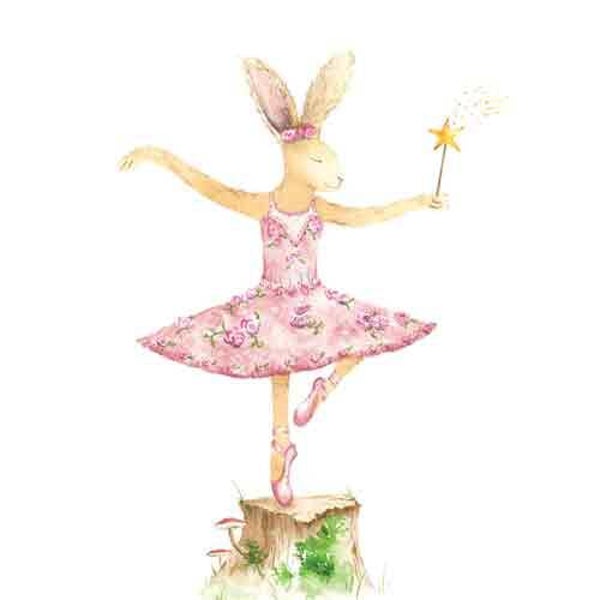 Haas / ballerina - wenskaart love country