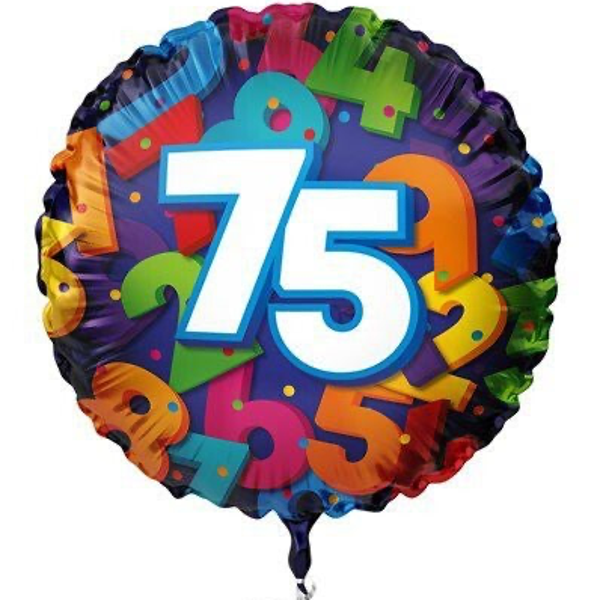 75 Jaar - folieballon
