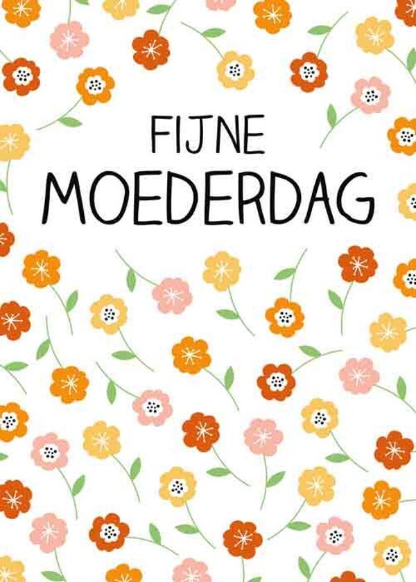 Fijne moederdag - wenskaart moederdag