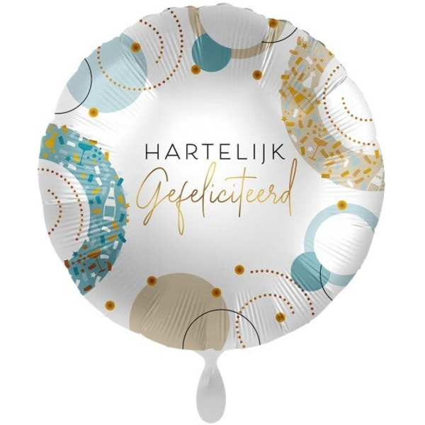 Hartelijk gefeliciteerd - folieballon