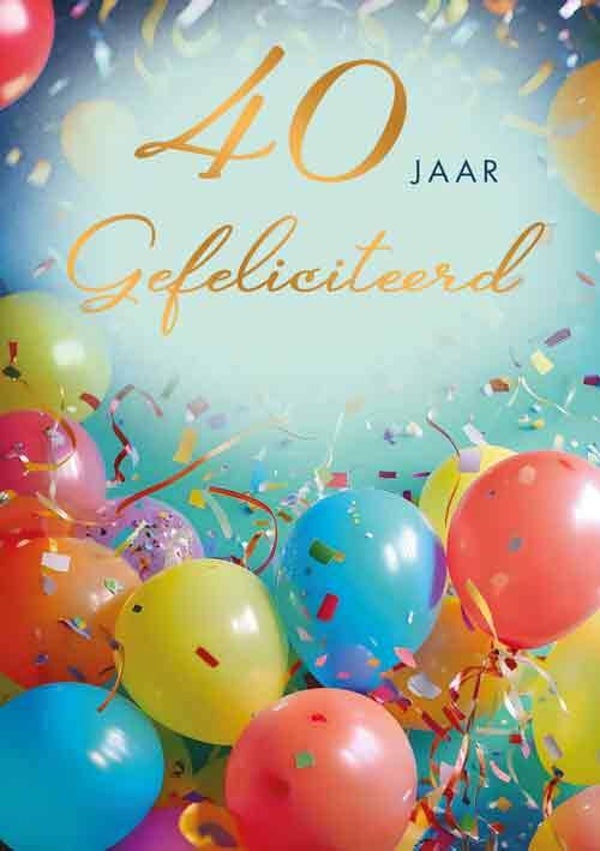 40 jaar - wenskaart Moments