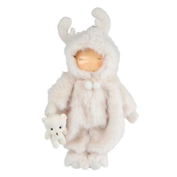 Decoratie Winter Kid L - créme