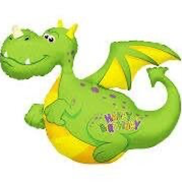 Happy birthday draak - folieballon XL