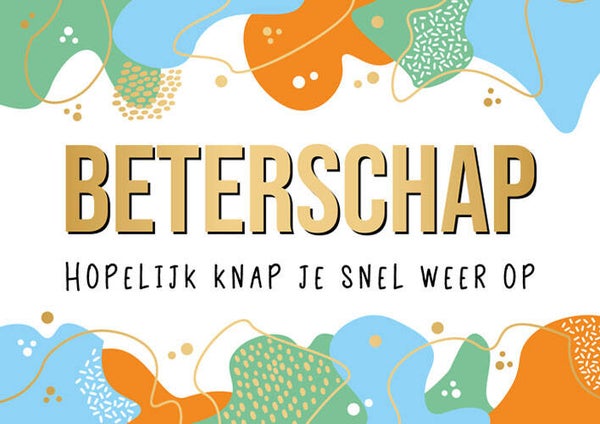 Beterschap - wenskaart Daisy