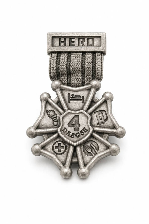Heldenkruisje  - vierdaagse speldje / pin