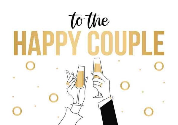 To the happy couple- wenskaart Daisy