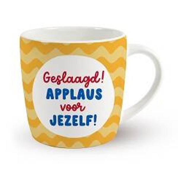 Geslaagd! applaus voor jezelf! - mok