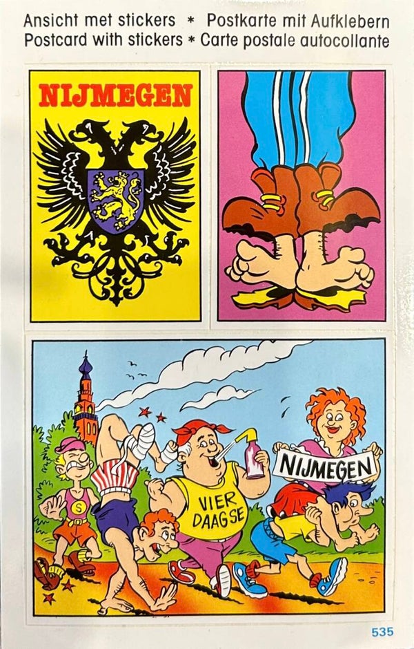 4Daagse Nijmegen - ansichtkaart stickers