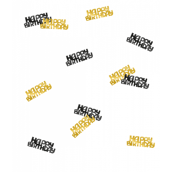 Party - tagel confetti - zwart/zilver