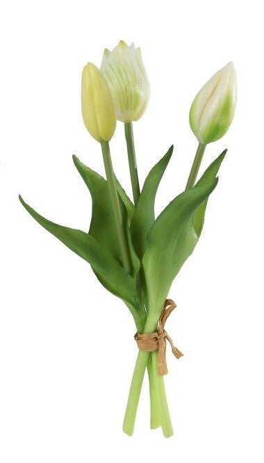 Kunstbloem Tulp - wit